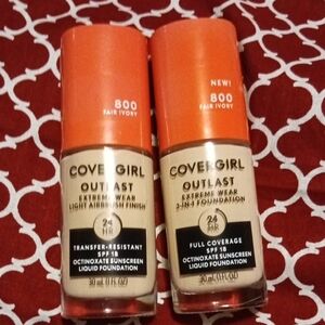 2 Pack CoverGirl Outlast Foundation - Fair Ivory